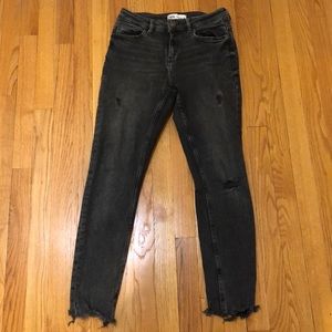 Zara Washed Out Gray Jeans